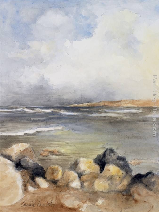 Along the Coast of Sardinia I painting - Lanie Loreth Along the Coast of Sardinia I art painting